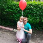 Дмитрий Костин с дочкой