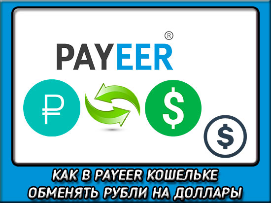 Как обменять рубли на доллары в Payeer